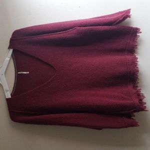 Free people women's oversized fringe sweater